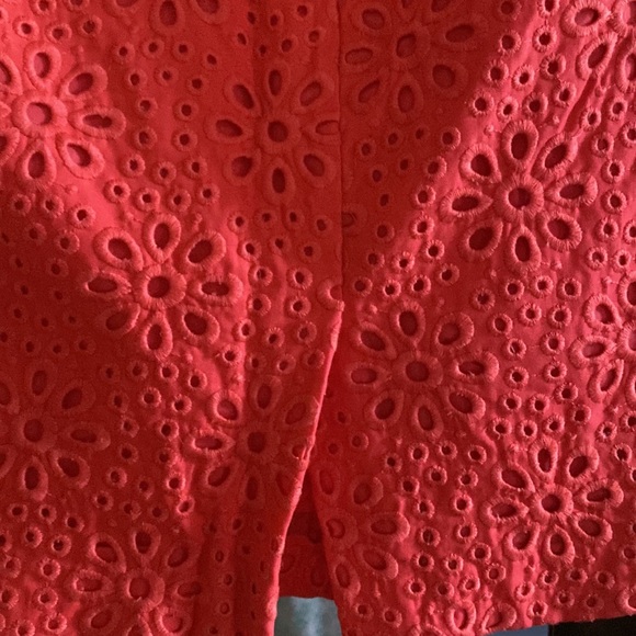 Coral Colored & Patterned J Crew No 2 Pencil Skirt - Picture 4 of 6
